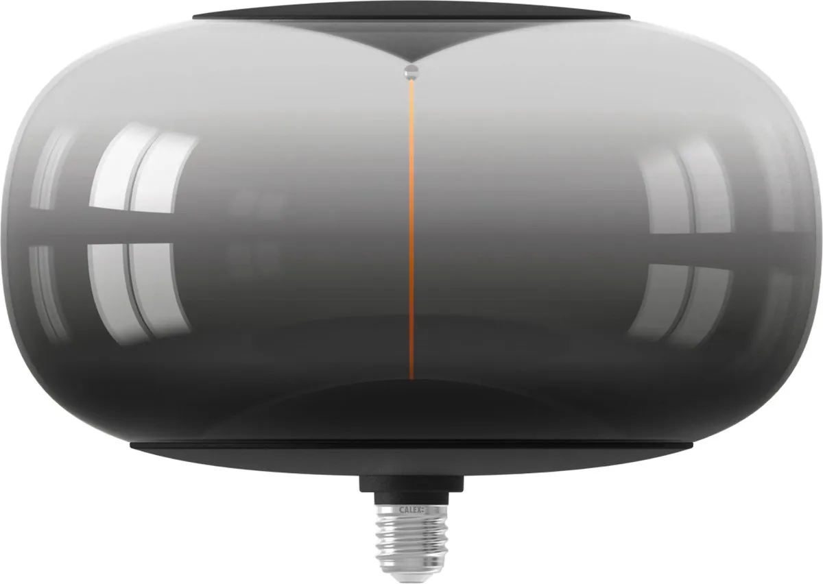 Calex Magneto Beo Asarna LED Lamp - Magnetisch Filament Lichtbron - Titanium - E27 - 4W - Dimbaar