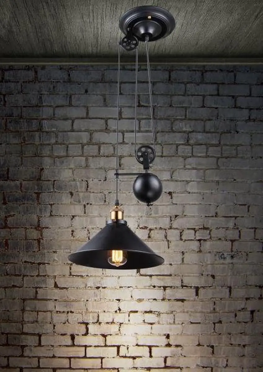 Globo Lenius Hanglamp - Ø30cm - Zwart - E27