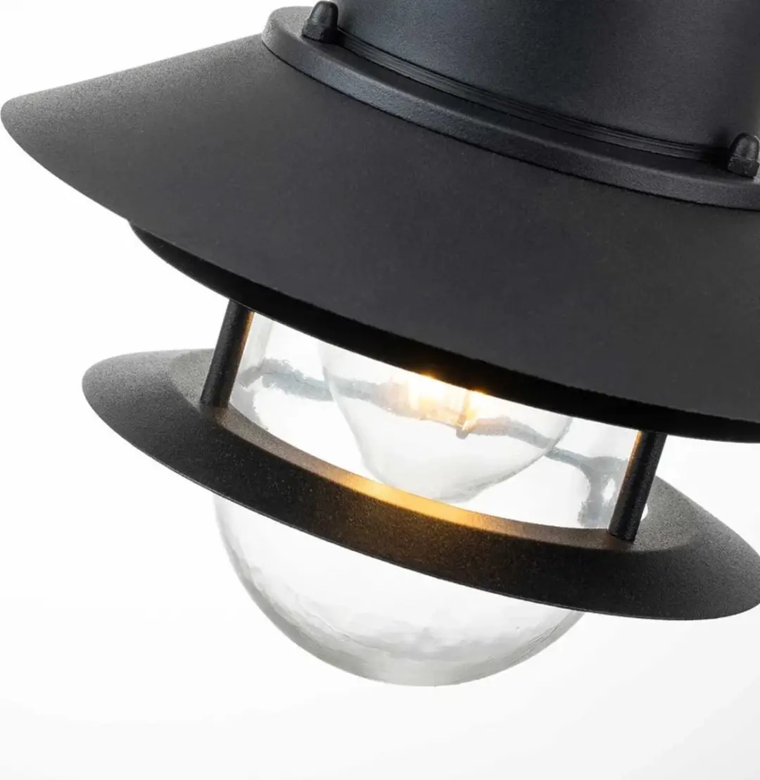 Elstead Lighting Copenhagen LED Hanglamp - 60W - IP44 - Dimbaar - Zwart