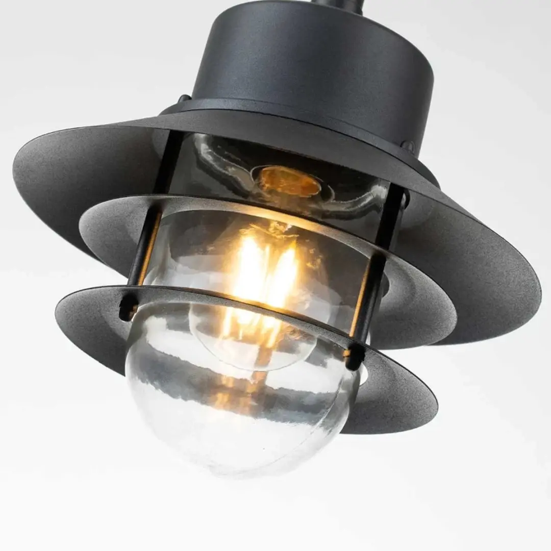 Elstead Lighting Copenhagen LED Hanglamp - 60W - IP44 - Dimbaar - Zwart