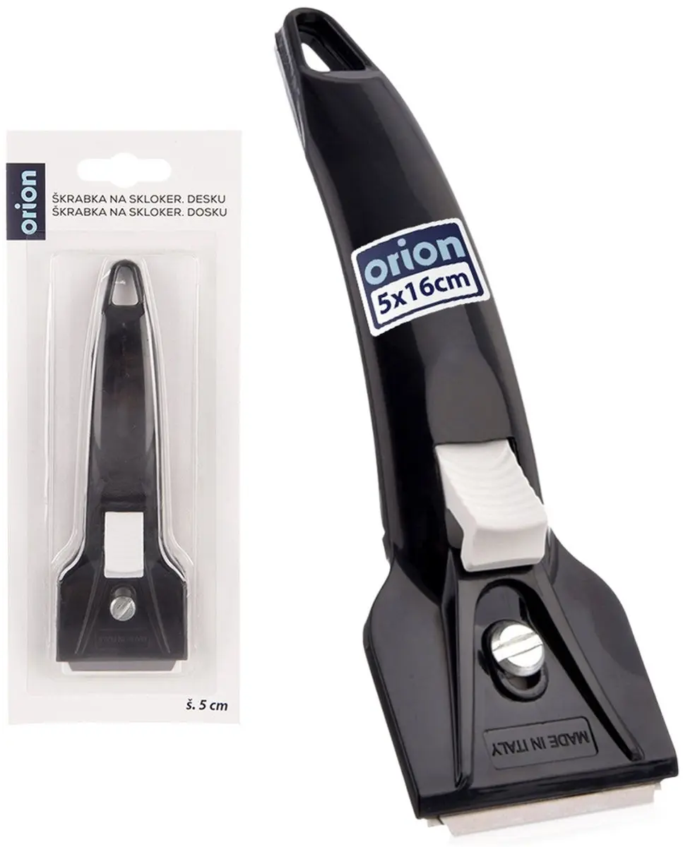 Orion Kookplaat Schraper 16cm - Glas - Zwart - afbeelding 6 van 6