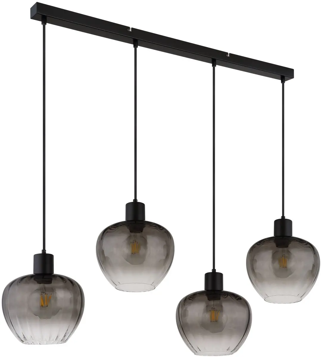 Globo TOY Hanglamp E27 - 4 Lichtpunten - Zwart