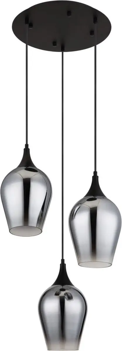 Globo Lavus Hanglamp 3x E27 - Ø45cm - Zwart