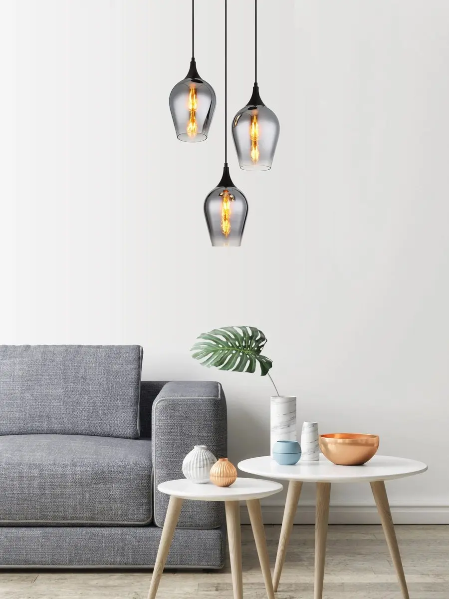 Globo Lavus Hanglamp 3x E27 - Ø45cm - Zwart