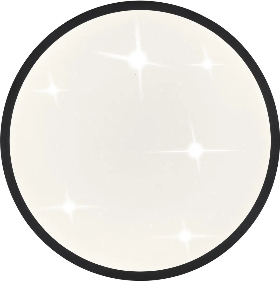 Brilliant Taya Plafondlamp 12W 1600lm - Ø28cm - Zwart/Wit - afbeelding 4 van 6