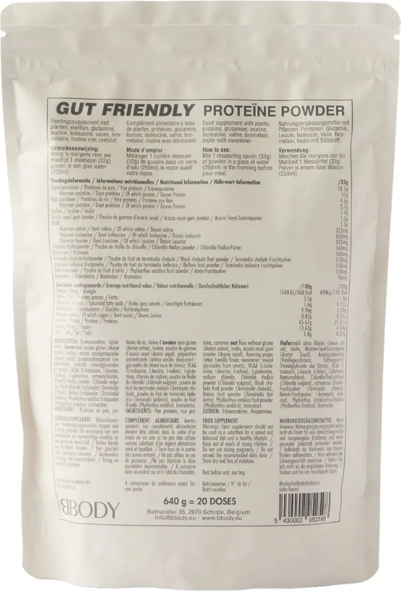 BBODY Proteïne Poeder Vanille 640g