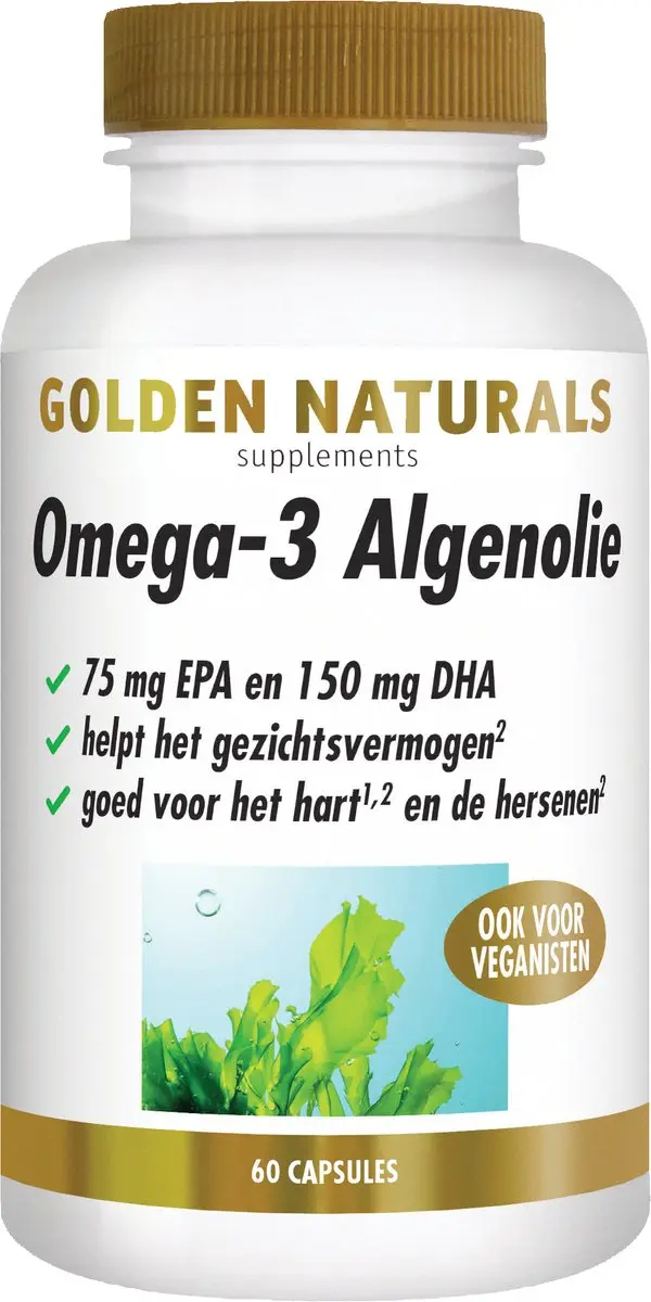 Golden Naturals Omega-3 Algenolie 60 Vegan Capsules
