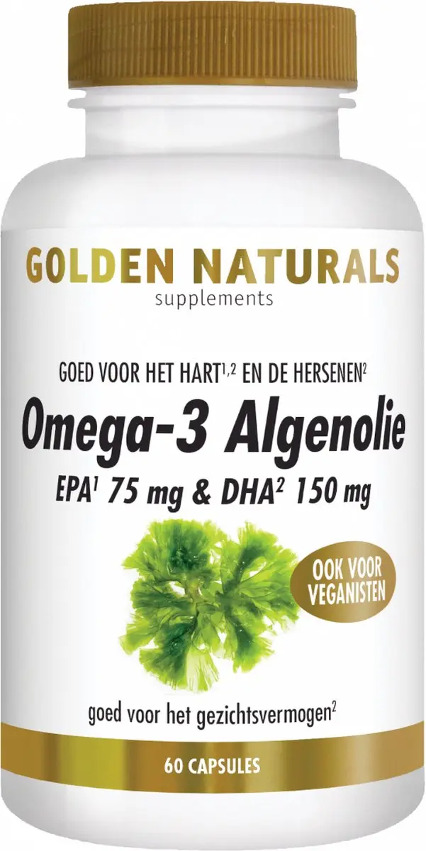 Golden Naturals Omega-3 Algenolie 60 Vegan Capsules