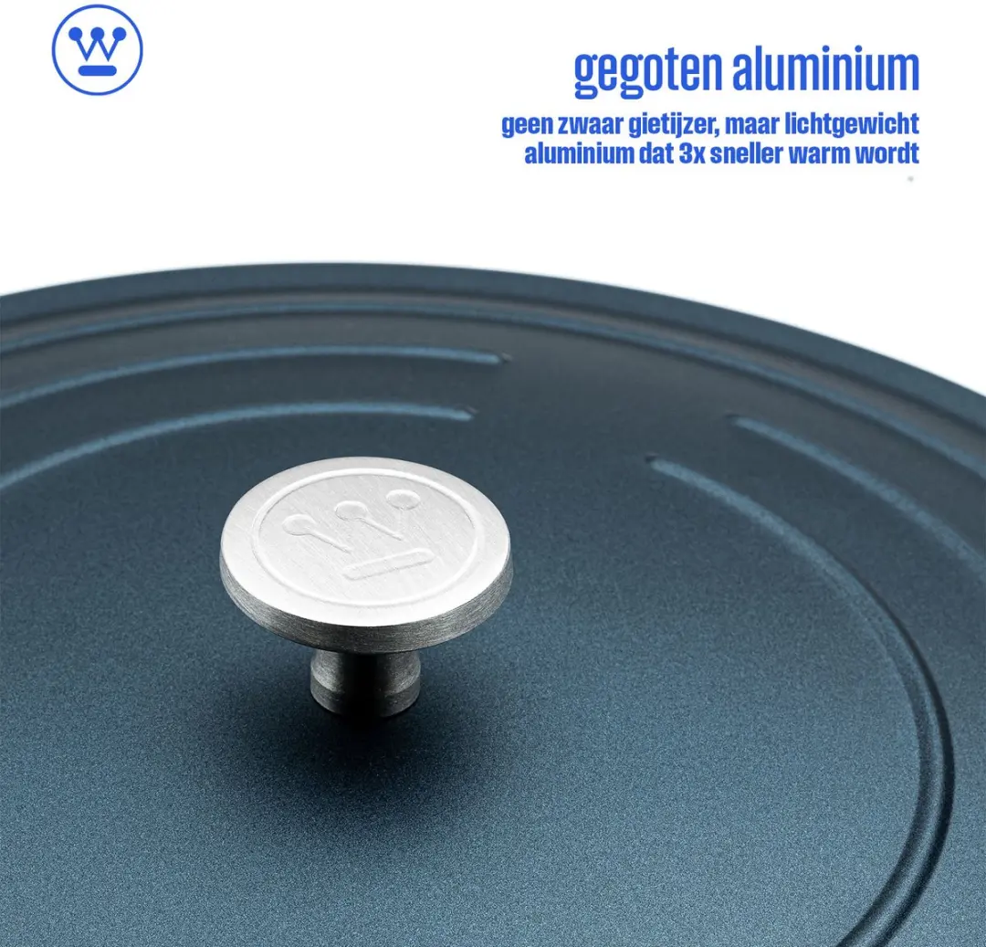 Westinghouse Performance Braadpan 4L - Ø24cm - Inductie - Blauw