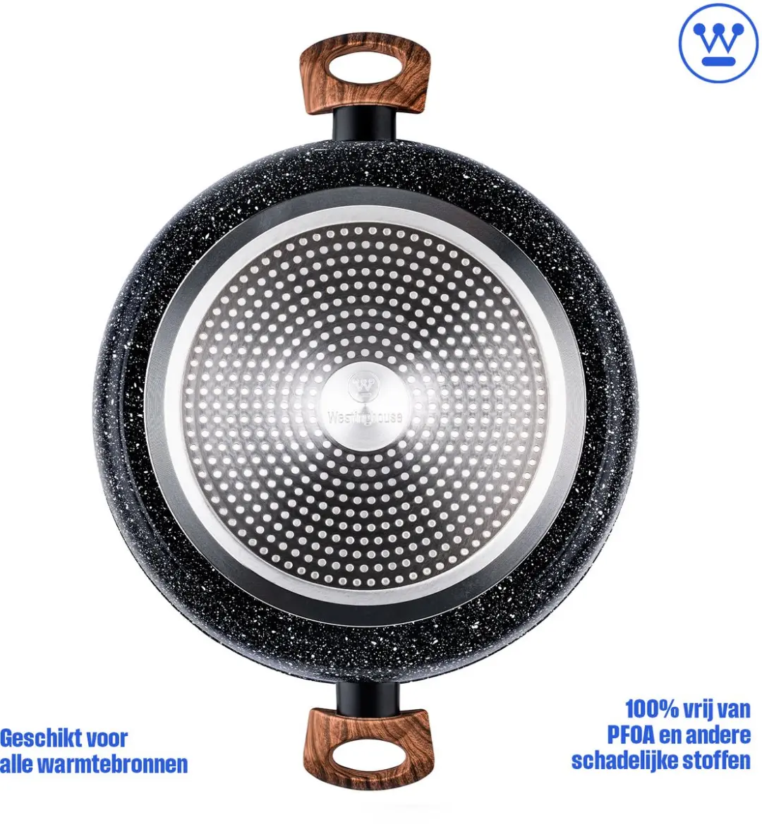 Westinghouse Hapjespan Ø32cm Inductie - Zwart Marmer