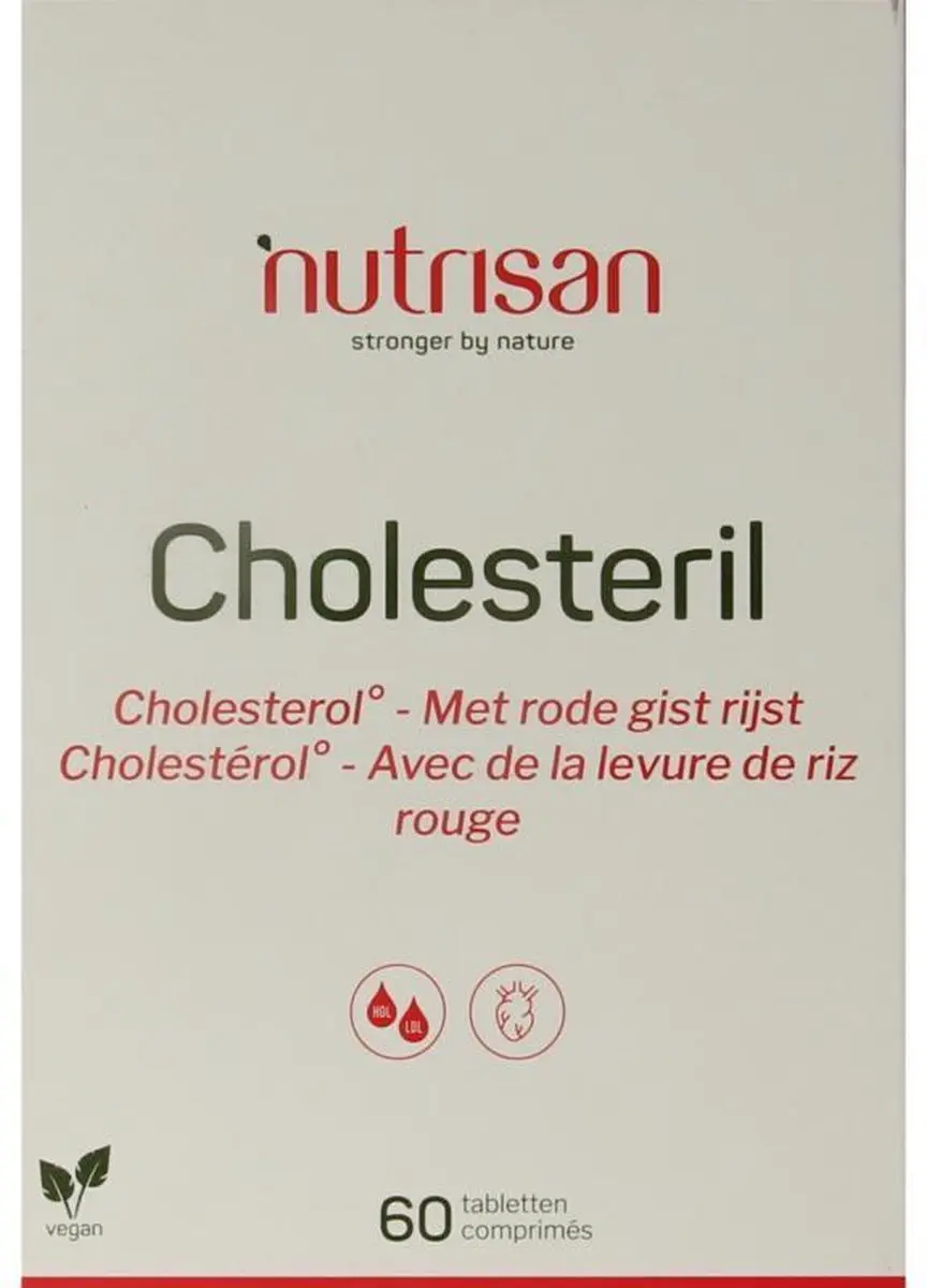 Nutrisan Cholesteril Rode Gist Rijst 60 Tabletten