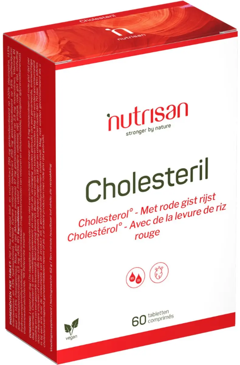 Nutrisan Cholesteril Rode Gist Rijst 60 Tabletten