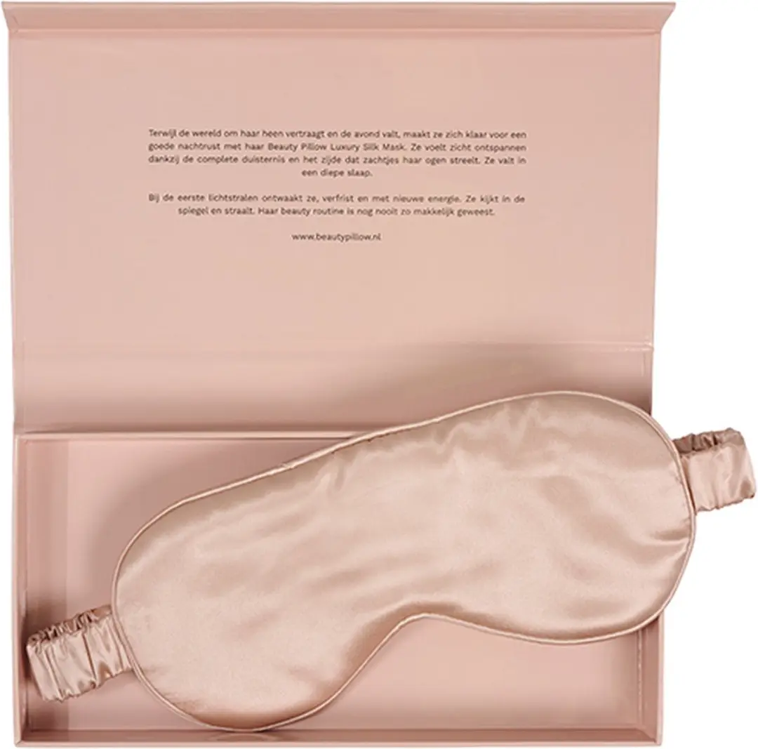 Beauty Pillow Luxury Silk Mask 100% Mulberryzijde 22 momme - Rose Gold