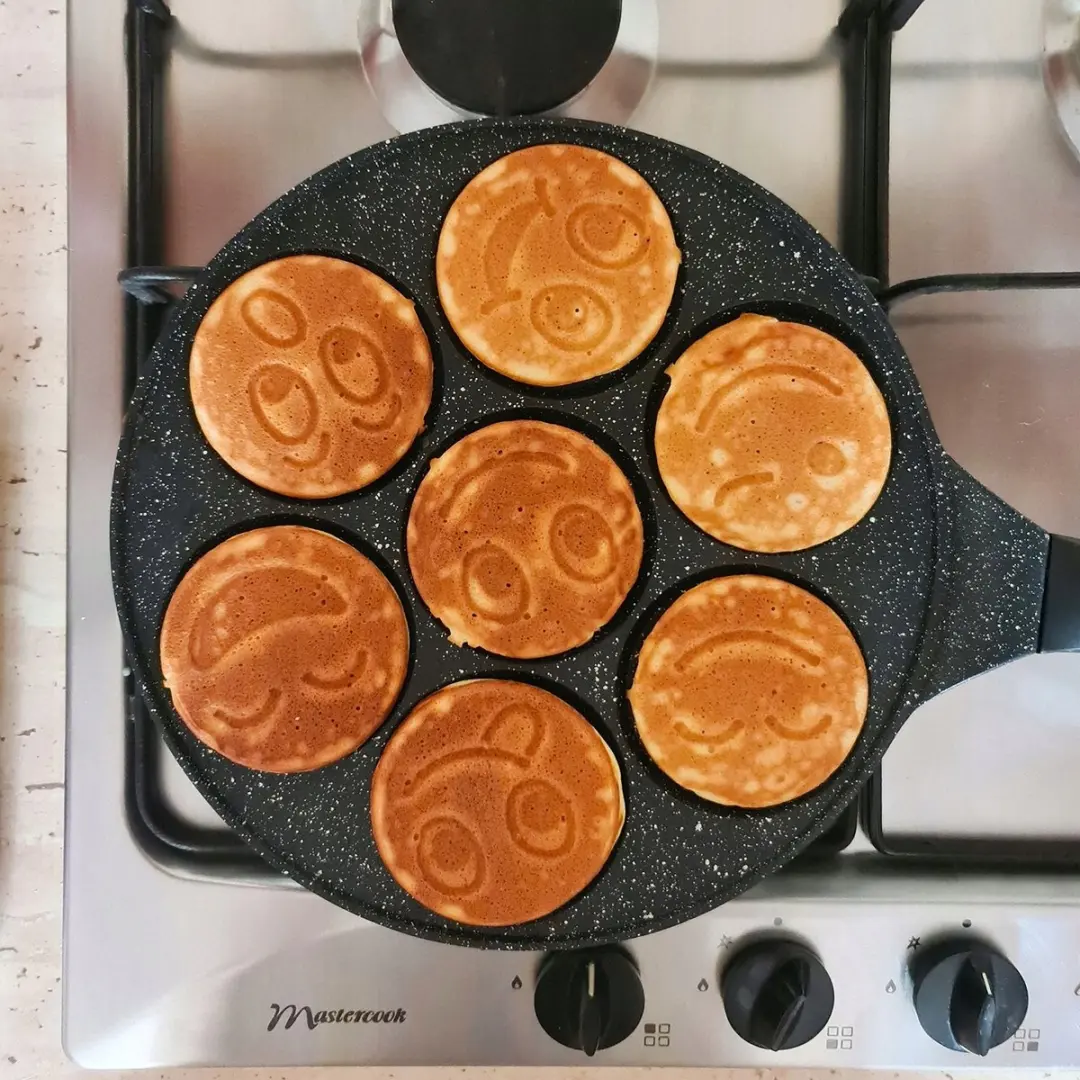 Orion Pannenkoekenpan met 7 Vormpjes 26,5 cm - Grijs