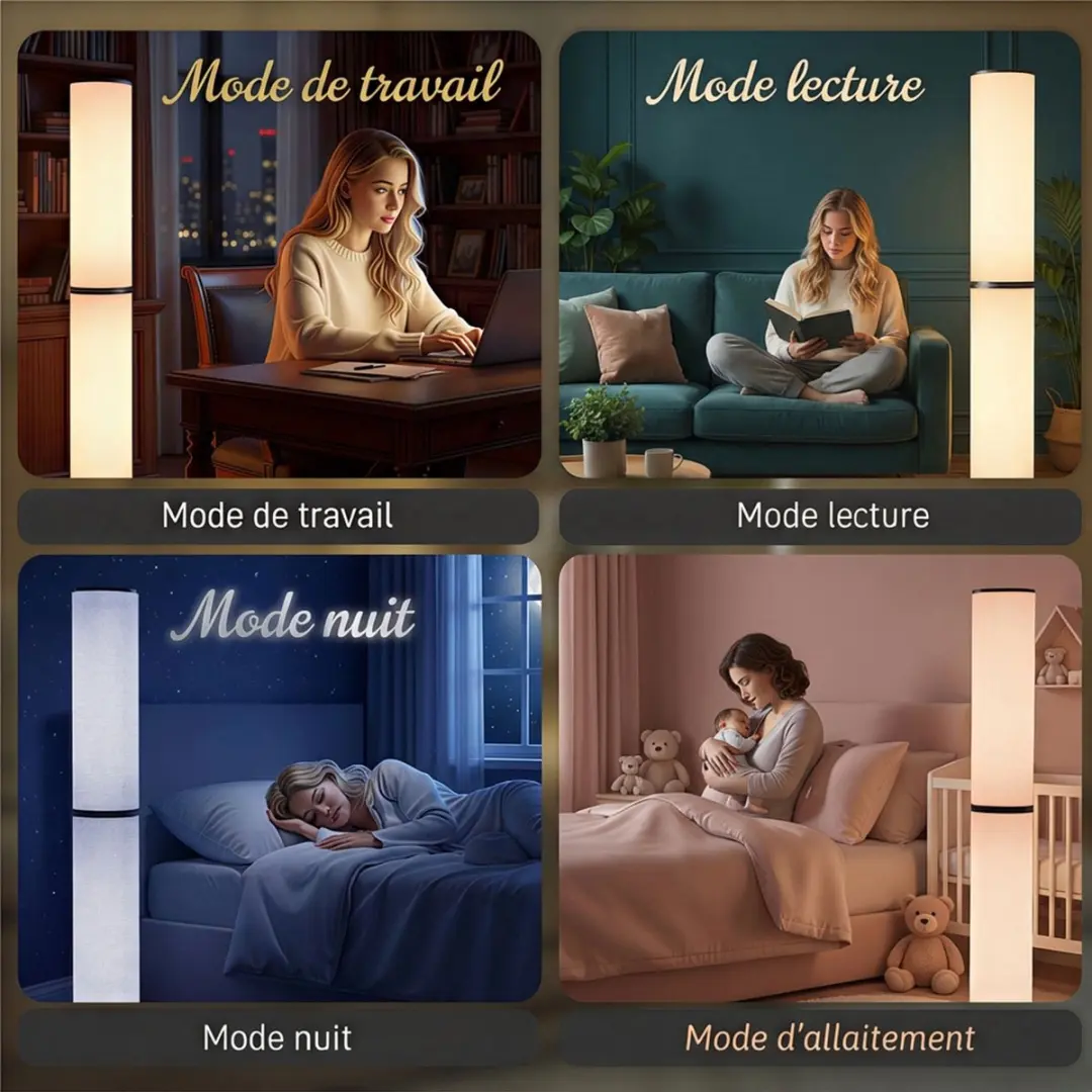 Homcom Vloerlamp Beige - 30W
