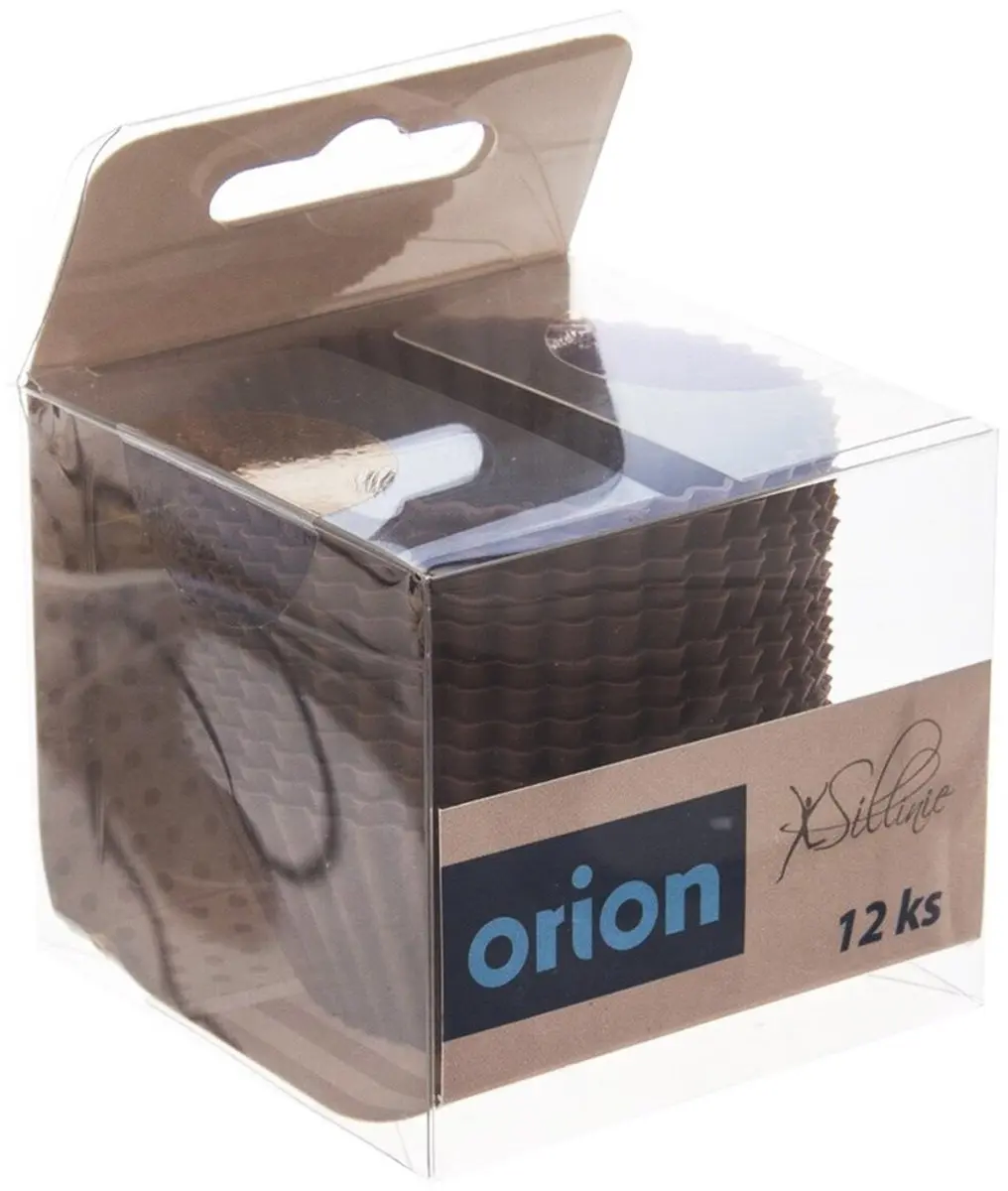Orion Siliconen Muffinvorm 12 Stuks - Bruin