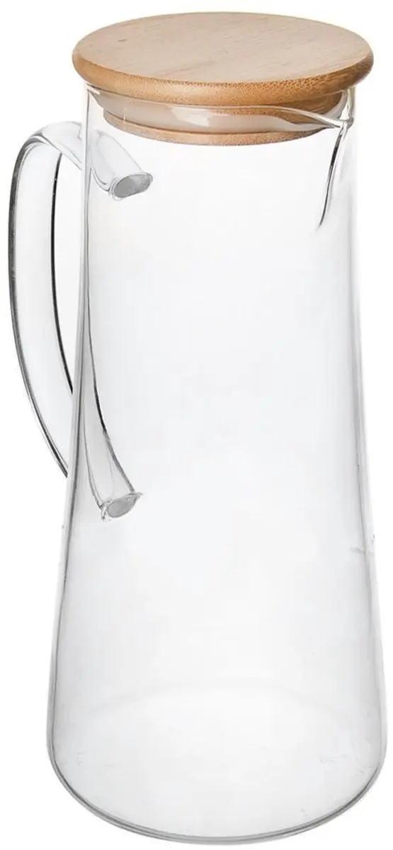 Orion Glazen Karaf 1,35L - Bamboe Deksel