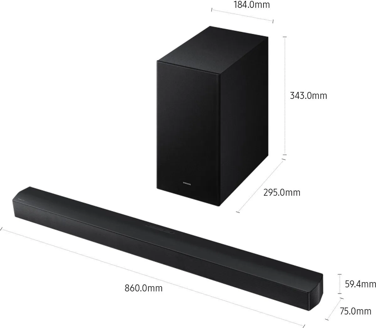 Samsung HW-T650/XN Soundbar - Zwart