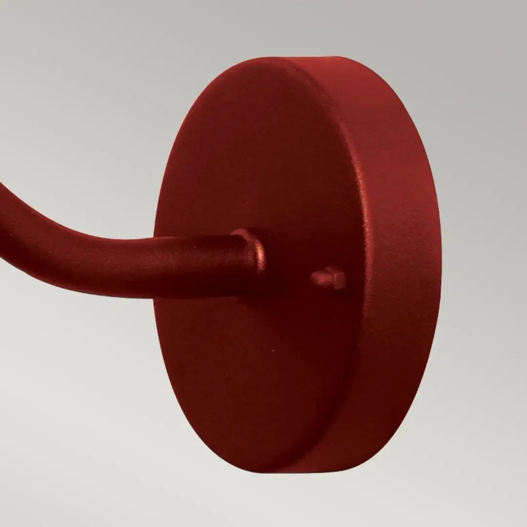 Elstead LED Wandlamp Klampenborg E27 60W - Dimbaar - IP44 - Oxide Red - afbeelding 6 van 6