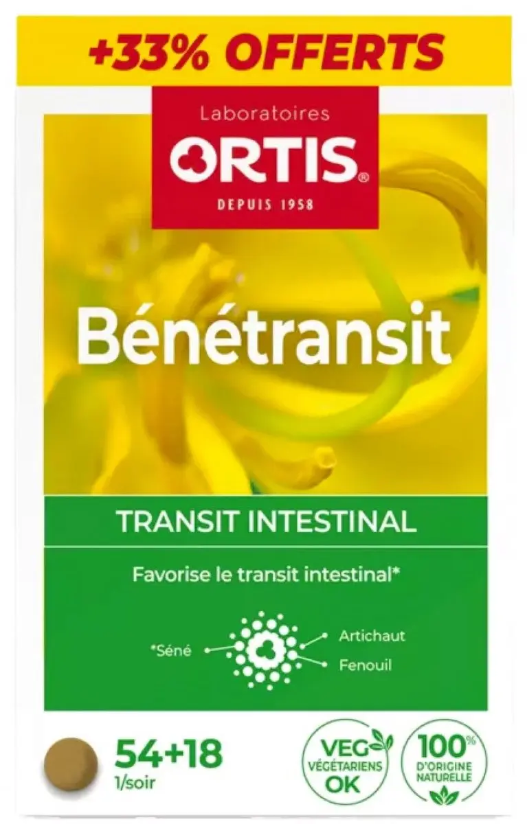 Ortis Bénétransit Darmtransit 72 Tabletten