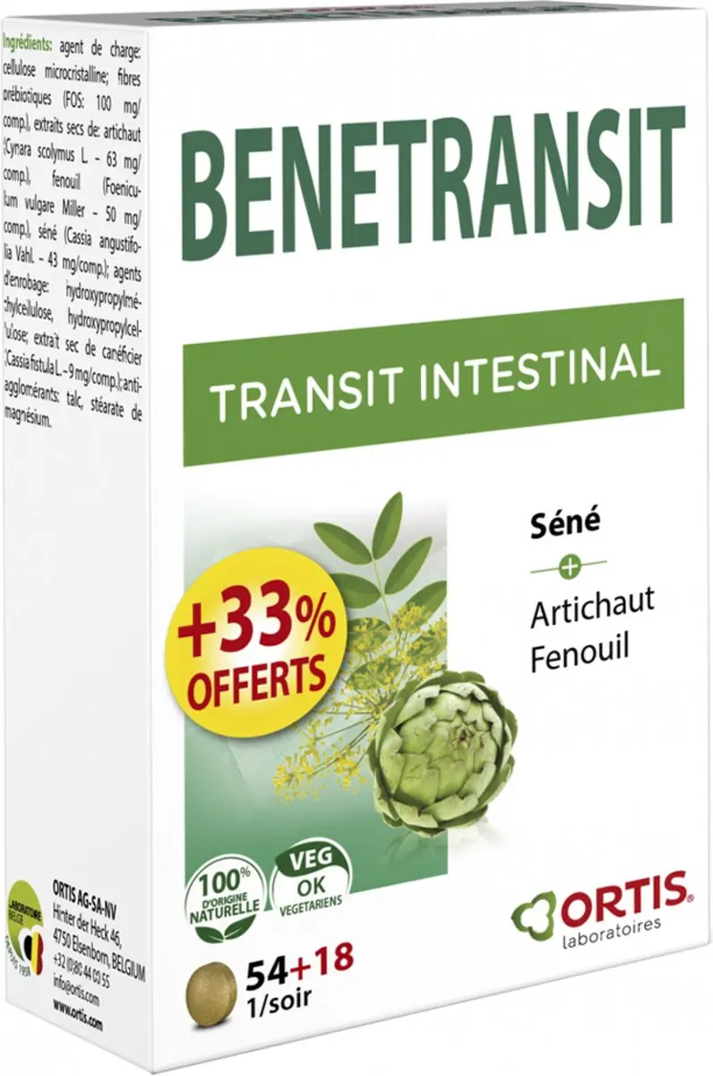 Ortis Bénétransit Darmtransit 72 Tabletten