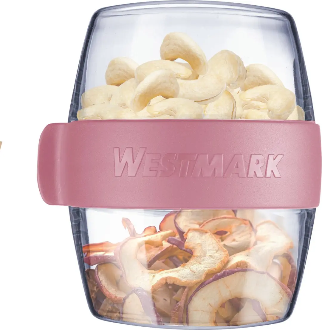 Westmark Pocket Box Mini Maaltijdbakje 400ml - 2x200ml Roze