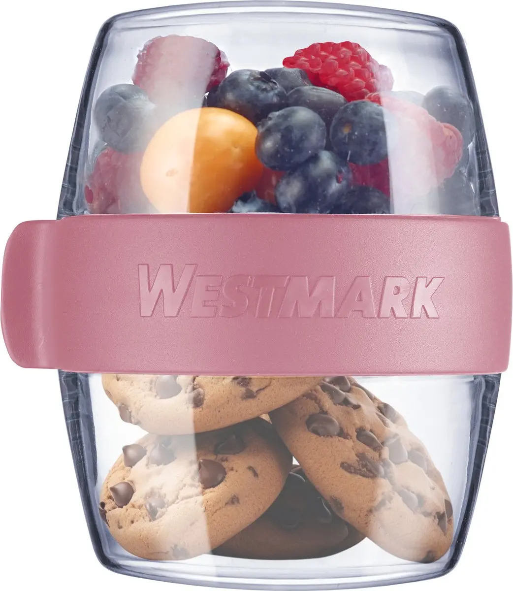Westmark Pocket Box Mini Maaltijdbakje 400ml - 2x200ml Roze