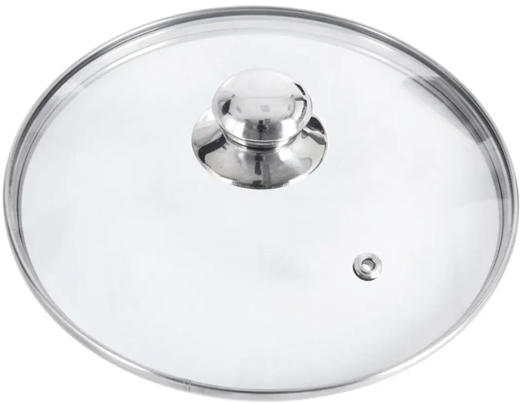 Orion Universele Glazen Deksel 28cm - Transparant/Zilver