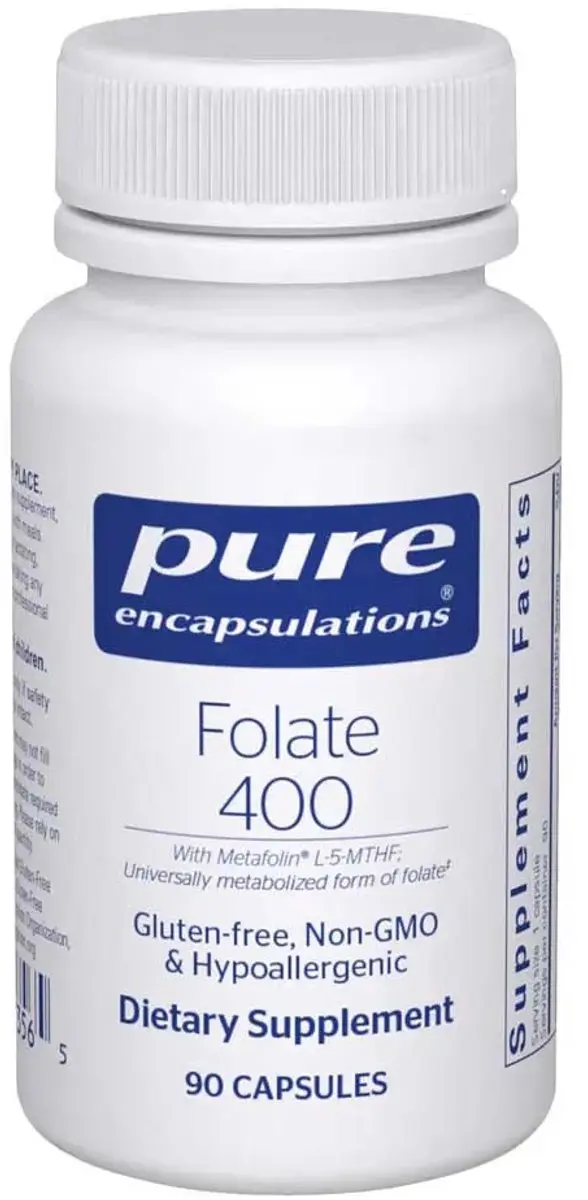 Pure Encapsulations Folate 400 Capsules - 90 Stuks