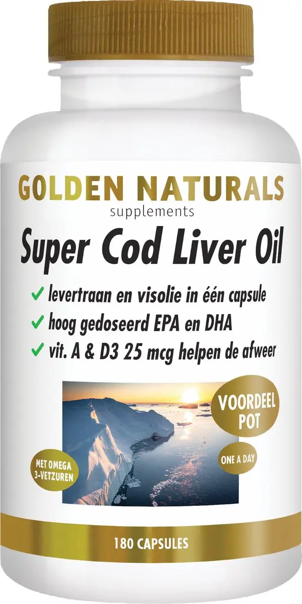 Golden Naturals Super Cod Liver Oil 180 Softgels