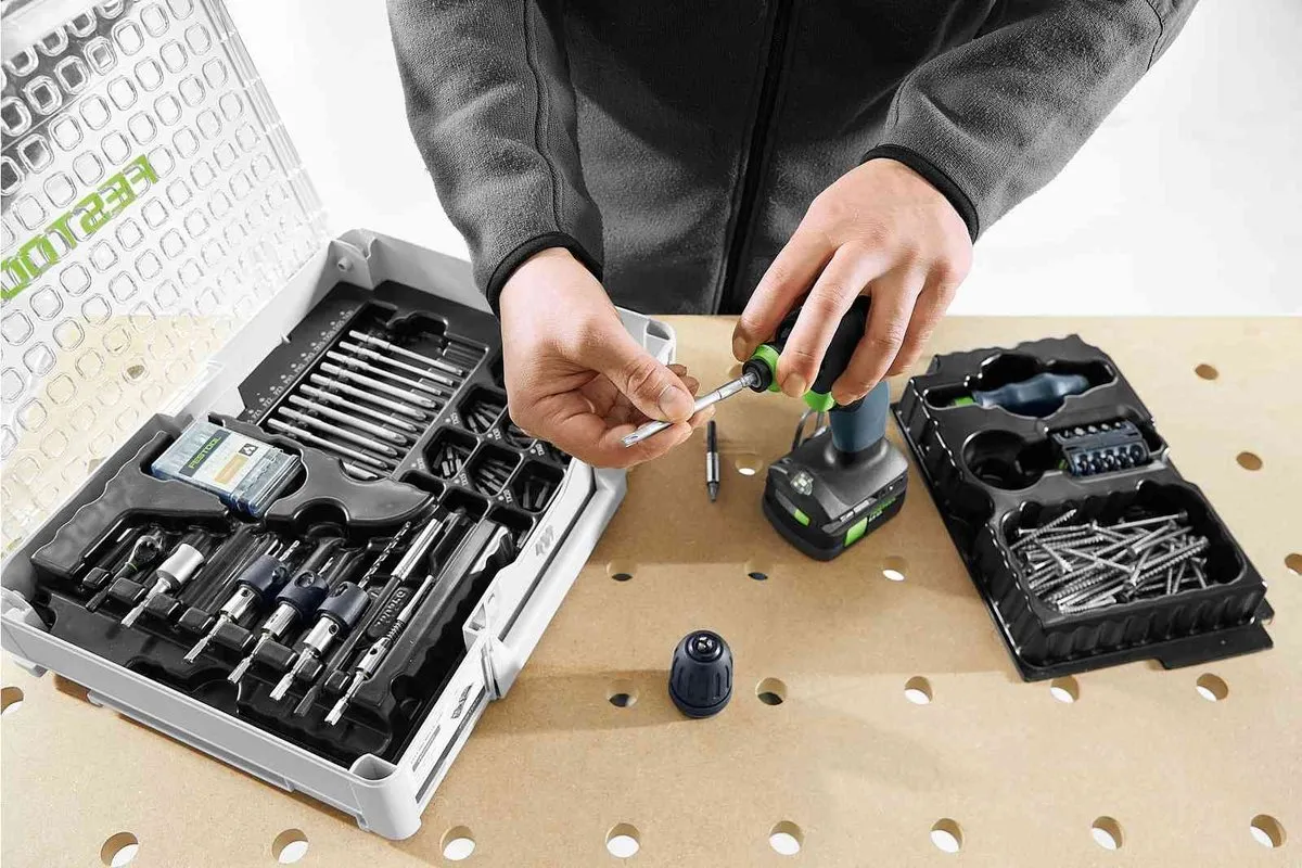Festool CXS 12 2.5-Plus Accuschroefboormachine - 2x Accu BP 12 Li 2.5 - afbeelding 6 van 6