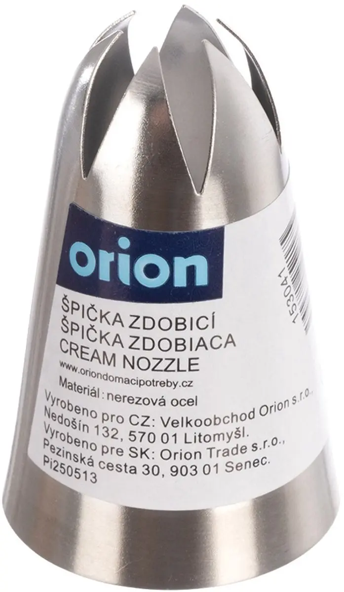 Orion Spuitmond Edelstaal Ster - Spuitzakaccessoire - Zilver