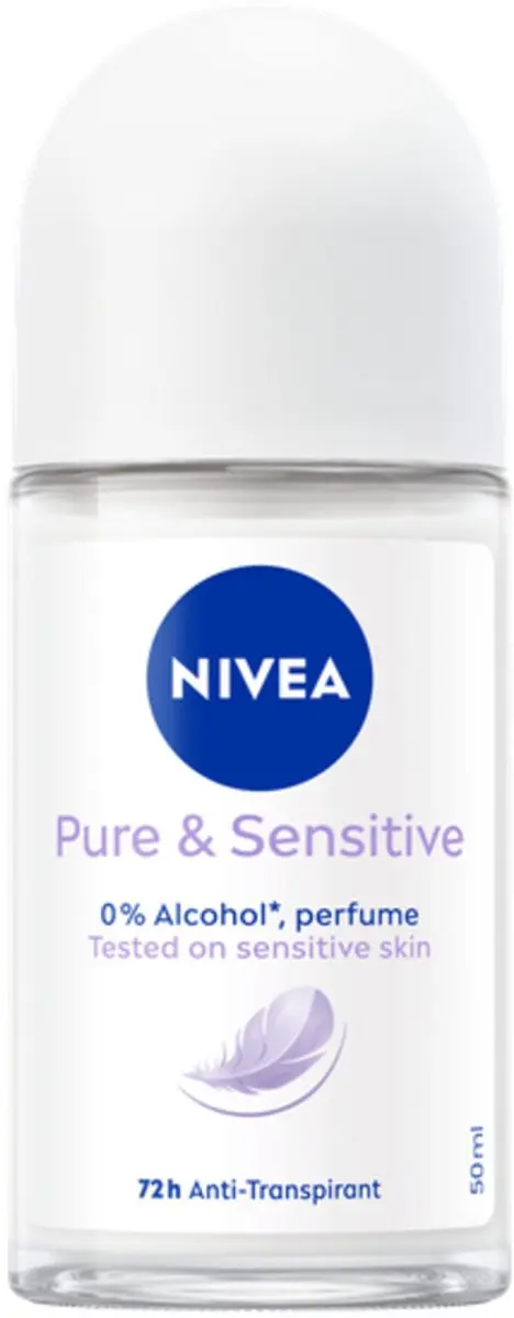 NIVEA Sensitive & Pure Deo Roller - 3x50ml