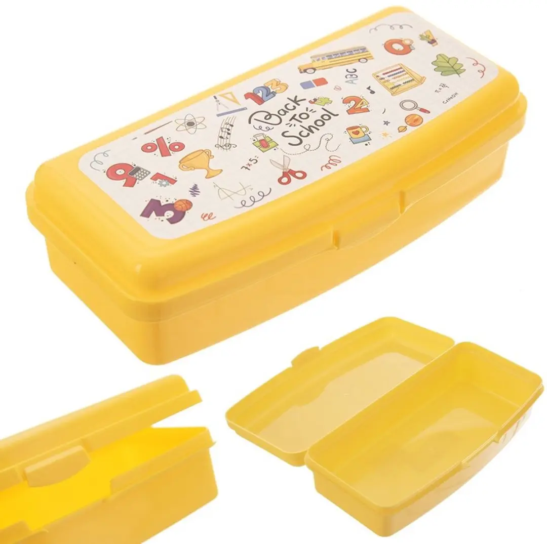 Orion Lunchbox Geel 500ml - Schoolmotief