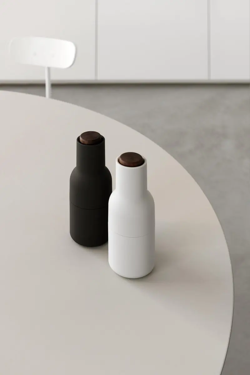Audo Copenhagen Peper- en Zoutmolen Ash/Carbon Beuken - 2 Stuks