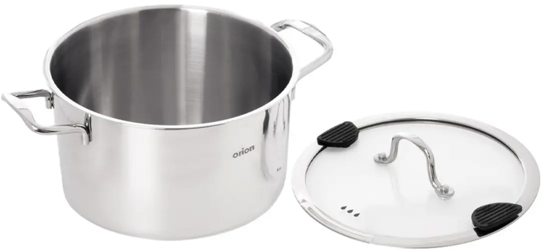 Orion Kookpan 22cm 4,3L - Edelstalen soeppan - Zilver