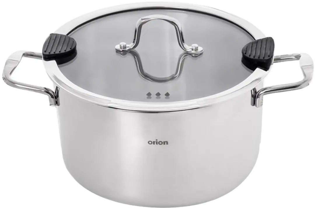 Orion Kookpan 22cm 4,3L - Edelstalen soeppan - Zilver
