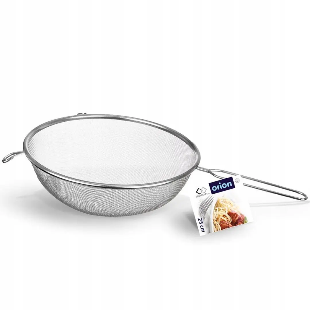 Orion Roestvrijstalen Keukenzeef 25cm - Zilver