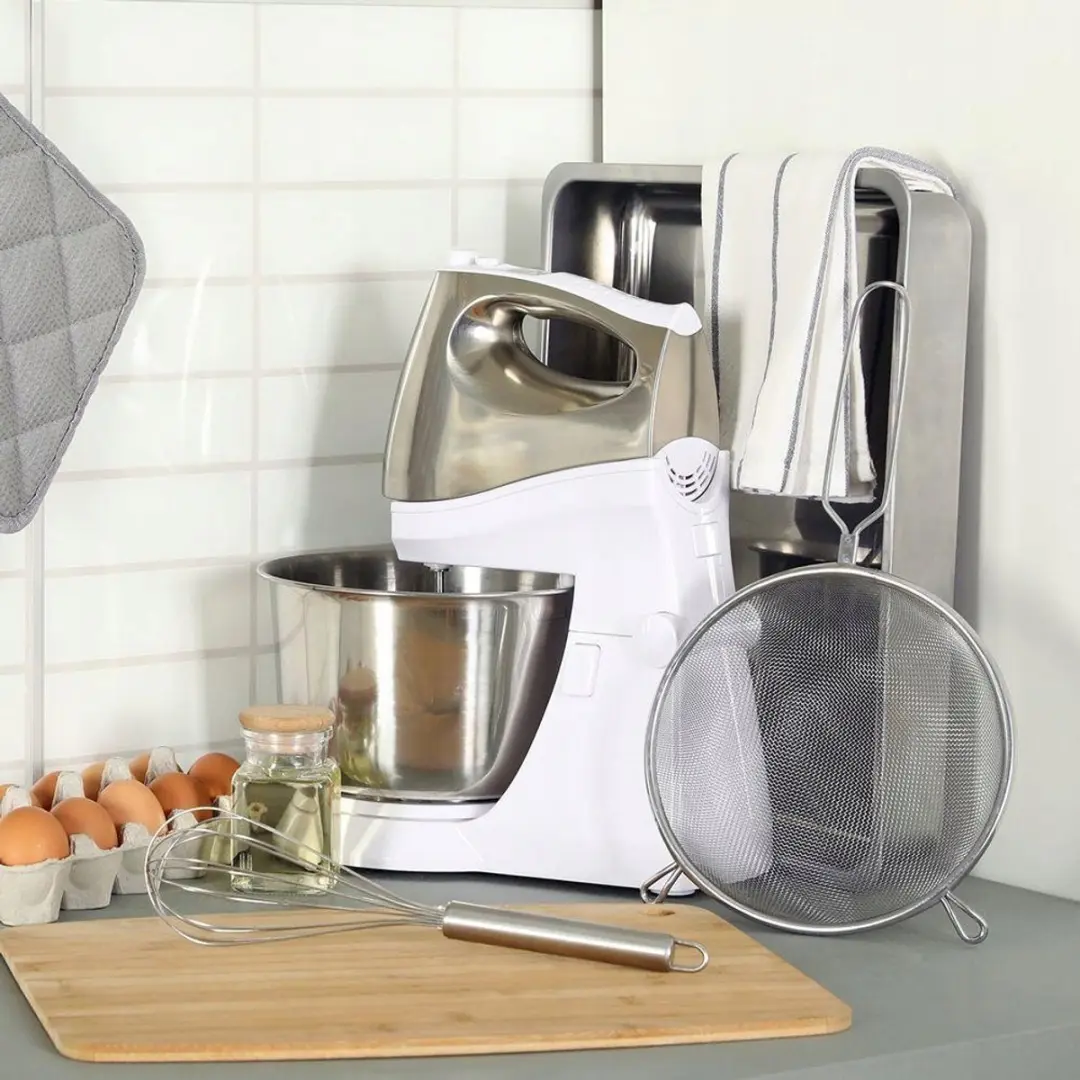 Orion Roestvrijstalen Keukenzeef 25cm - Zilver