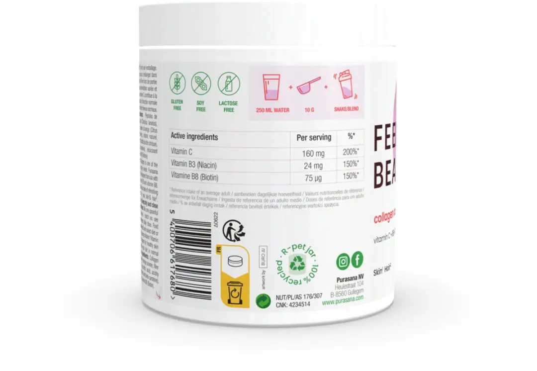 Purasana Beauty Collageen Watermeloen 250g