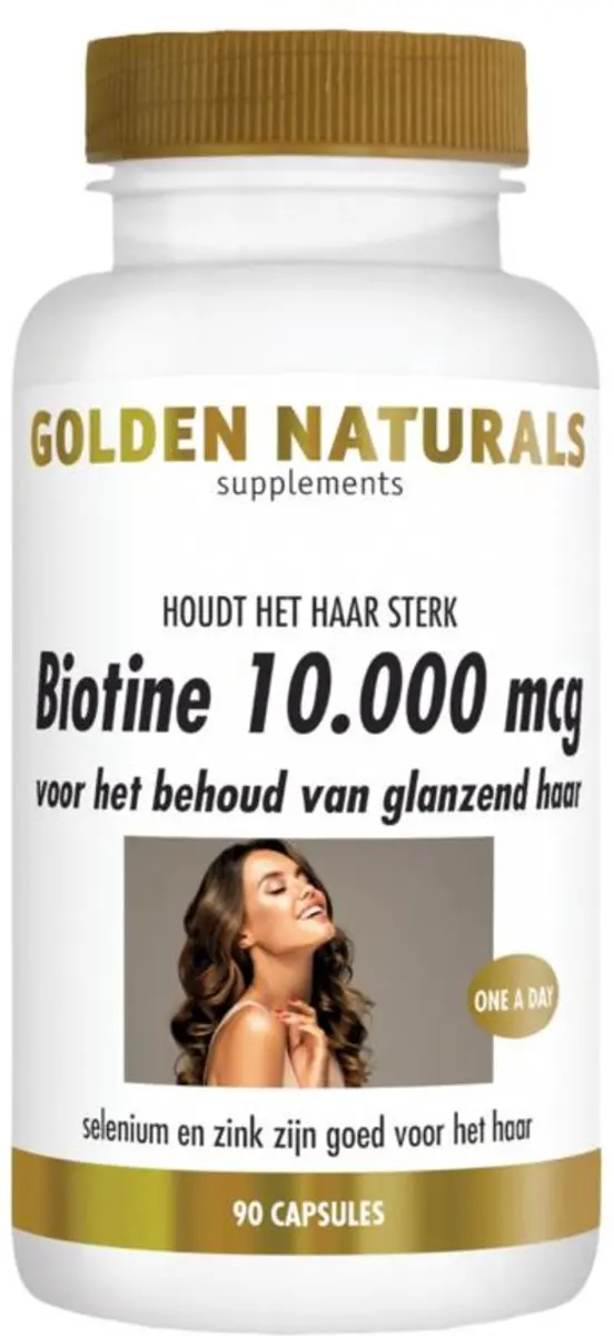 Golden Naturals Biotine 10.000 mcg - 90 Veganistische Capsules