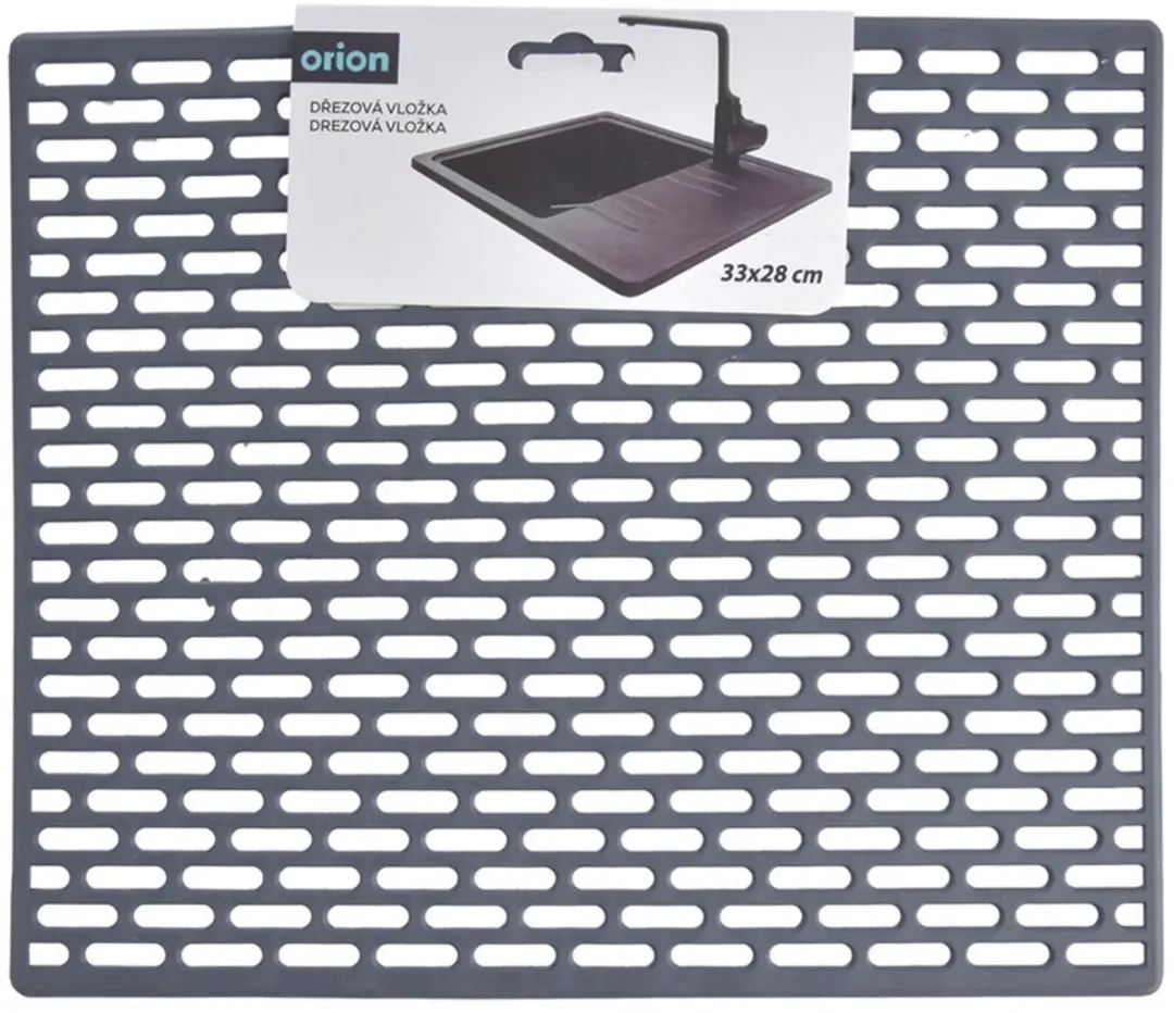 Orion Gootsteenmat Grijs 33x28cm - Antislip