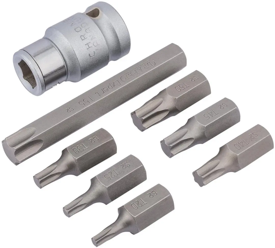 Draper TX-STAR Torx Bitset 8-delig 1/2"