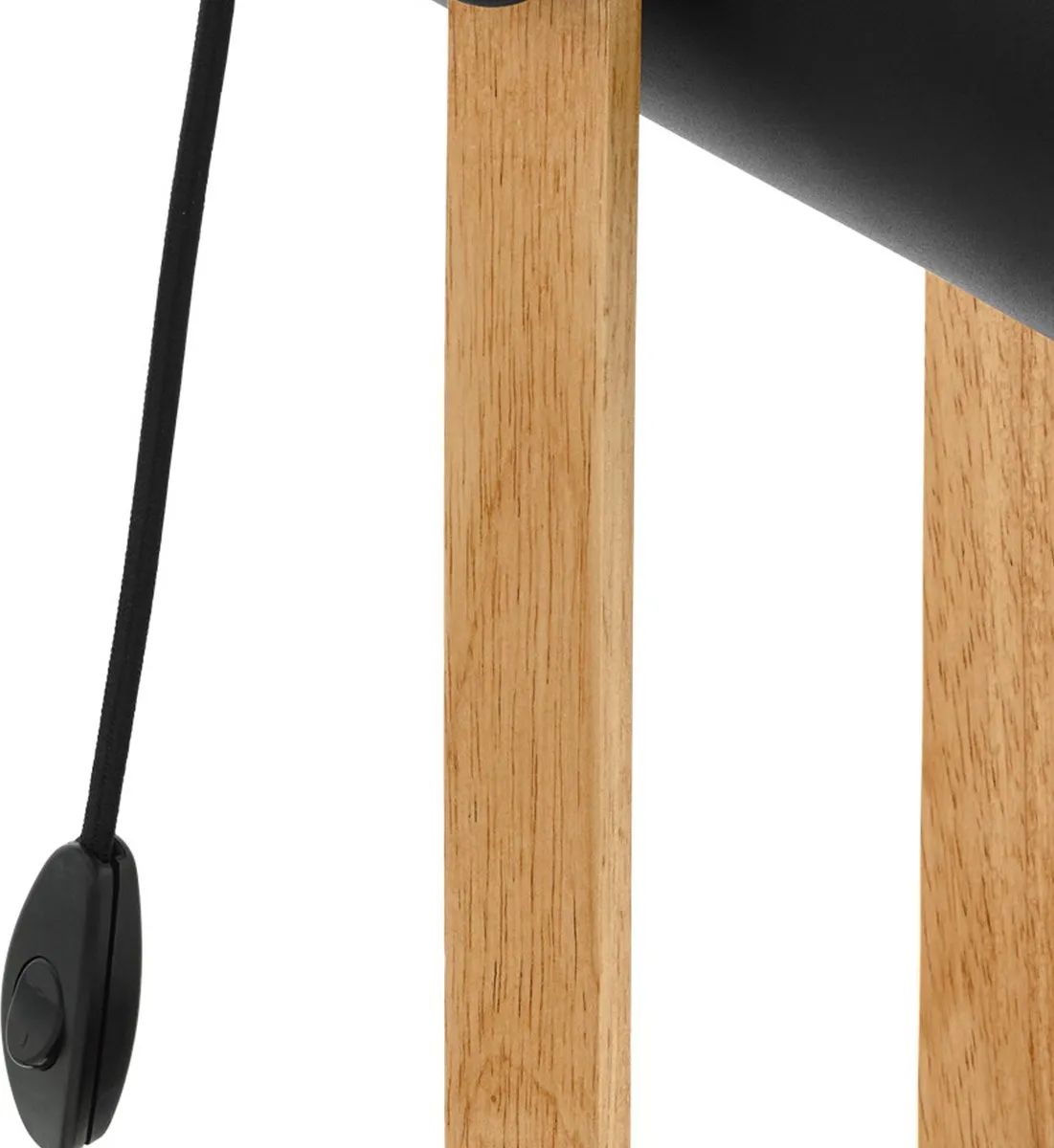 Eglo Hornwood Tafellamp - 1 Lichtpunt - Hout/Zwart
