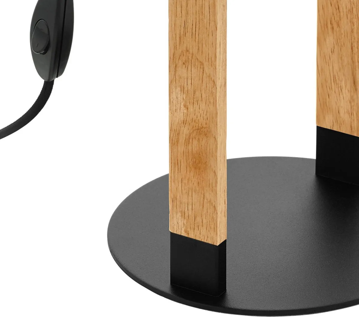 Eglo Hornwood Tafellamp - 1 Lichtpunt - Hout/Zwart