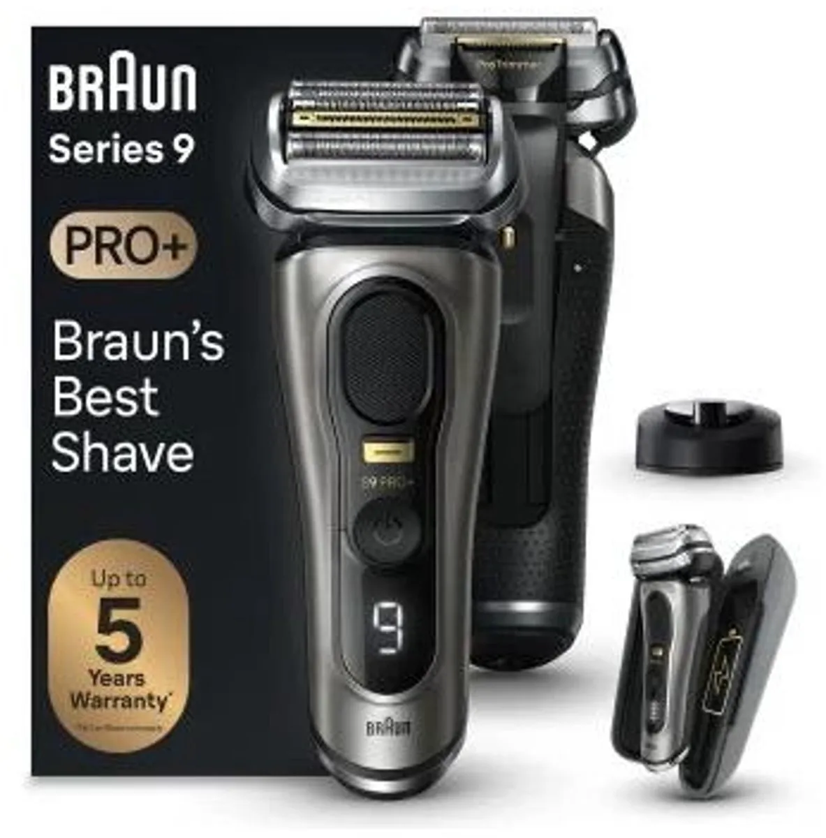 Braun Series 9 Pro+ 9525s Scheerapparaat - 5 Mesjes Metallic