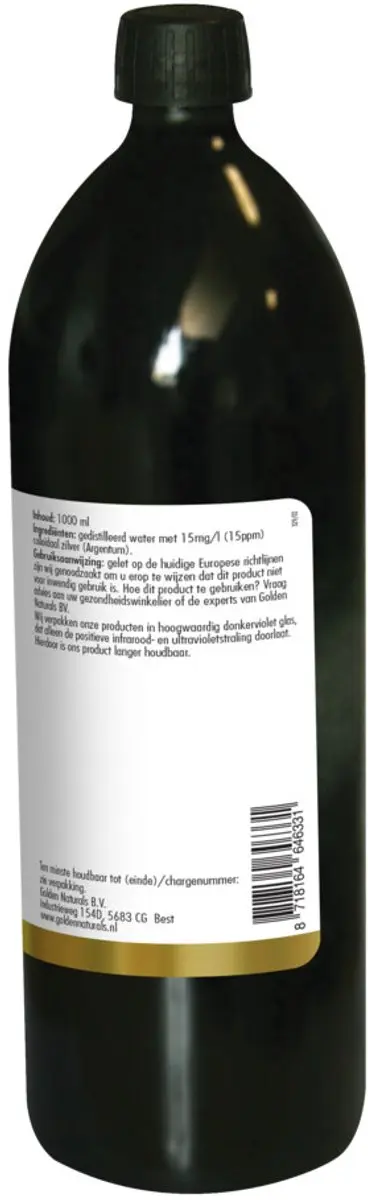 Golden Naturals Colloïdaal Zilver 15 ppm 1000ml
