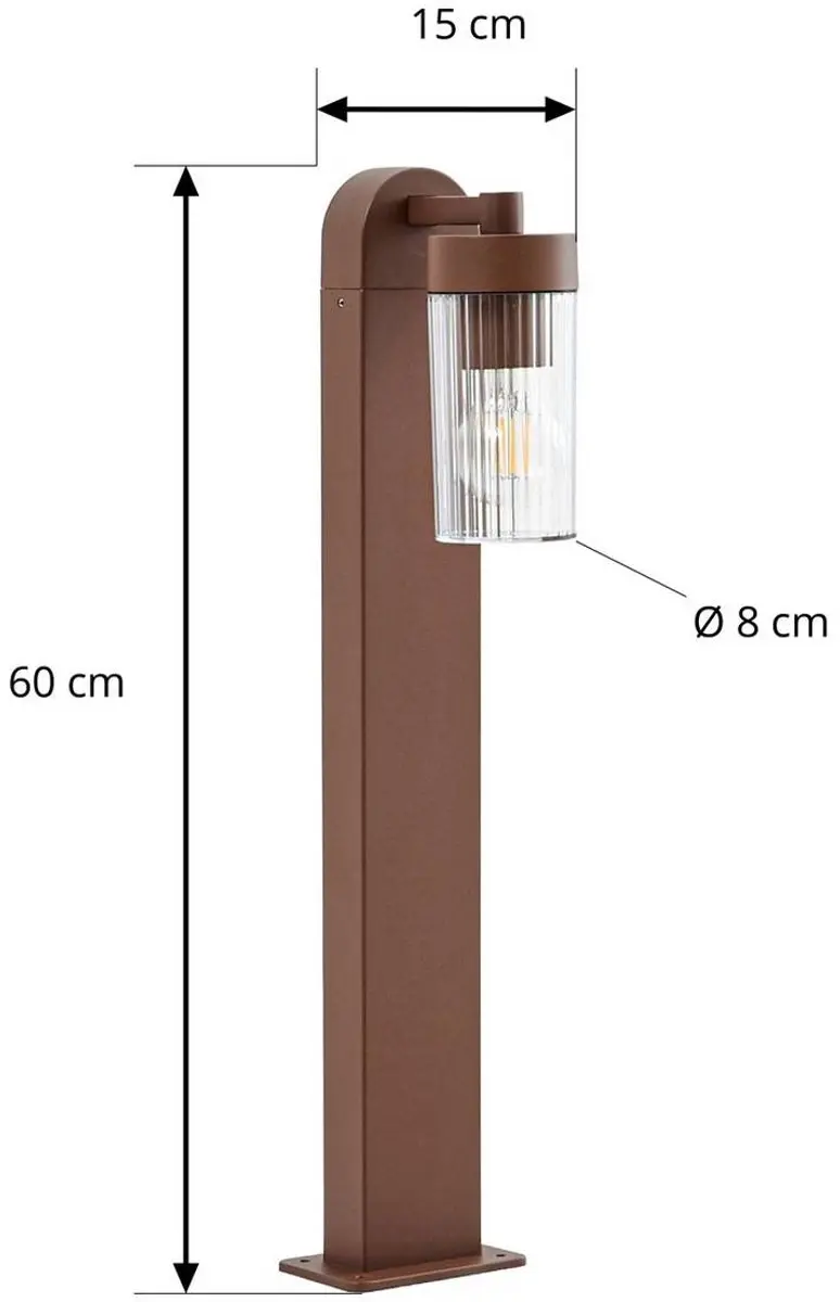 Lindby Tuinpadverlichting E27 Roestkleurig