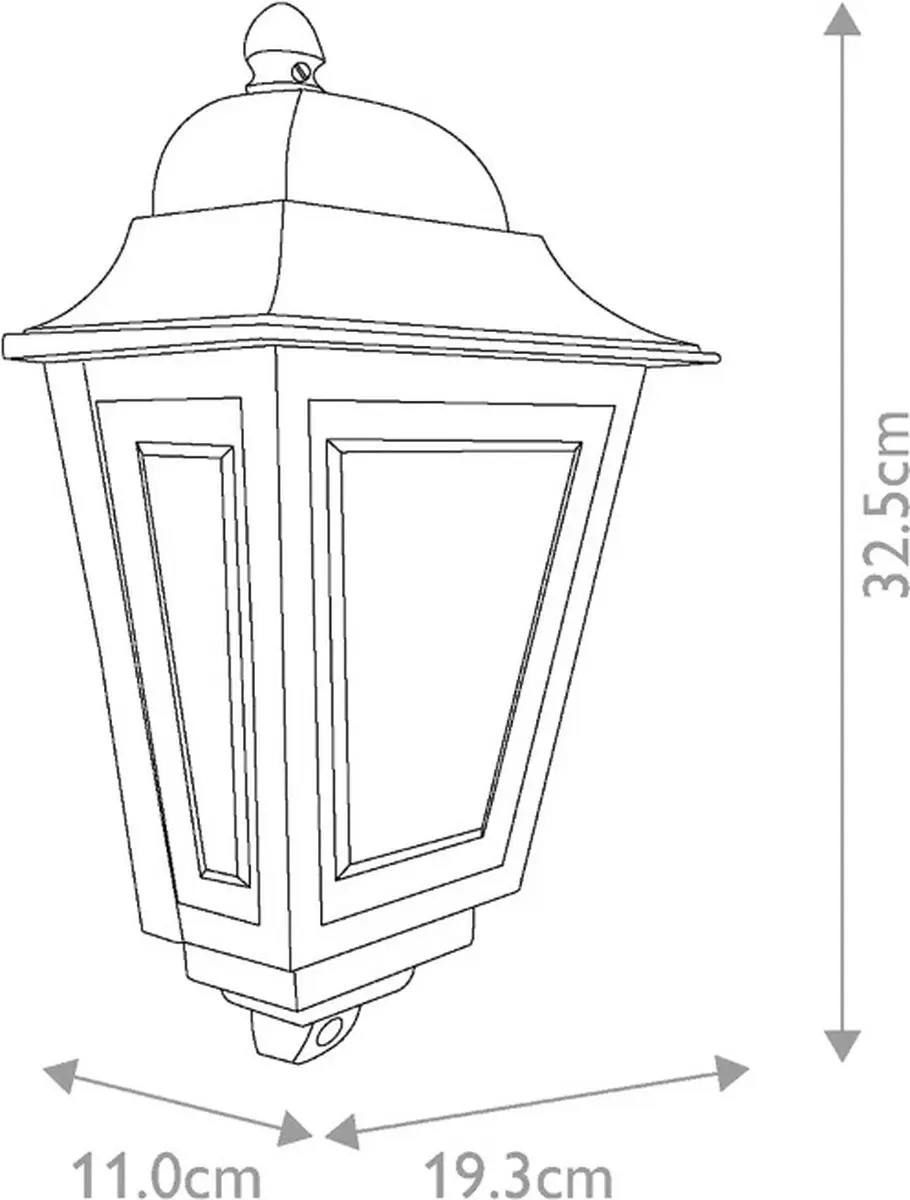 Elstead LED Wandlamp Deco Lane E27 60W IP44 - Dimbaar