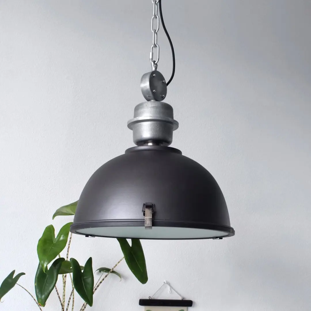 Steinhauer Hanglamp Bikkel 7586ZW - Zwart staal - Ø42cm - afbeelding 6 van 6
